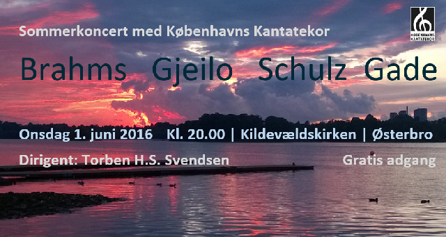 Sommerkoncert Københavns Kantatekor 2016