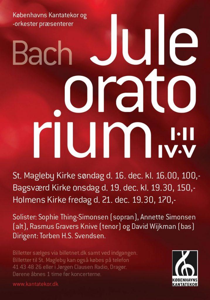 Bach Juleoratorium med Københavns Kantatekor 2012
