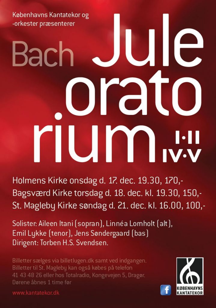 Bach Juleoratorium med Københavns Kantatekor 2014