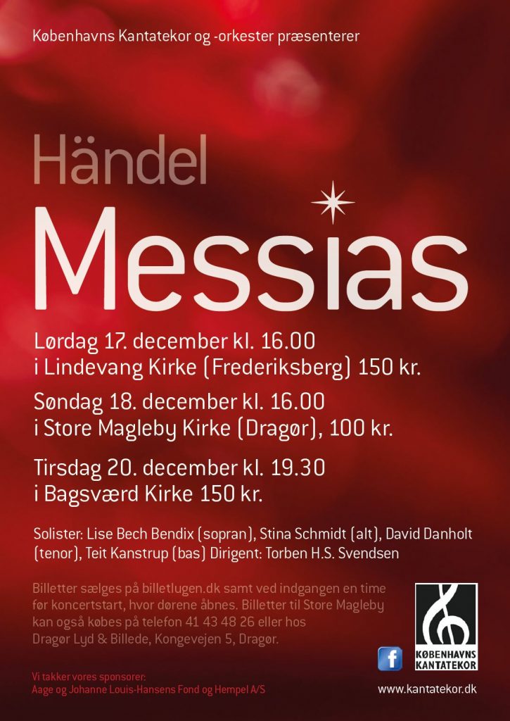 Händels Messias med Københavns Kantatekor 2016