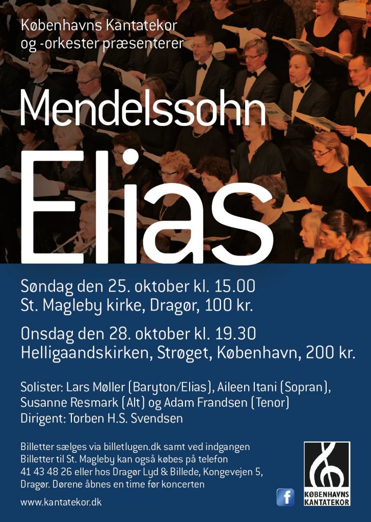 Mendelssohn Elias med Københavns Kantatekor 2015