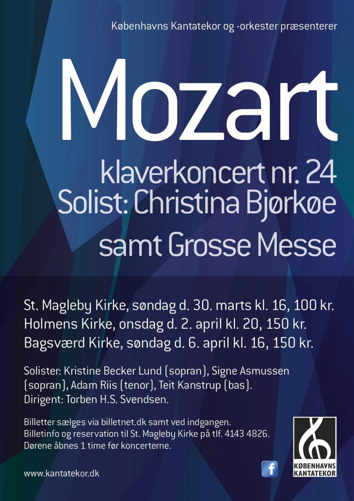 Mozart Grosse Messe med Københavns Kantatekor 2014