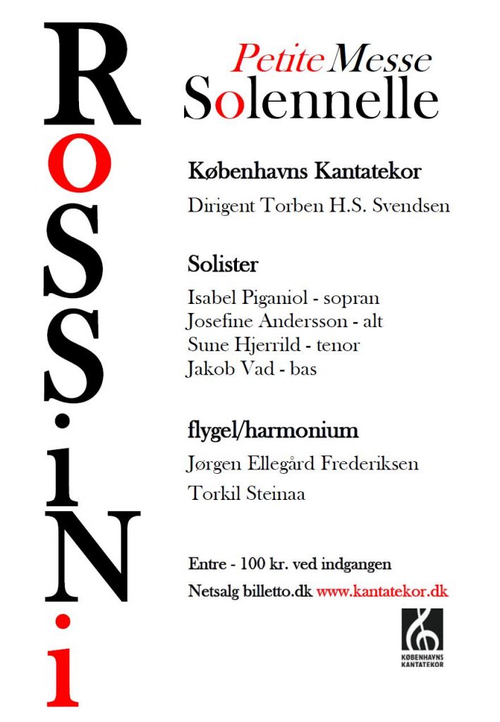 Rossini Petite Messe Solennelle med Københavns Kantatekor 2013