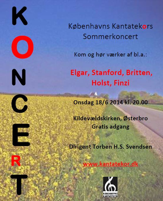 Sommerkoncert med Københavns Kantatekor 2014
