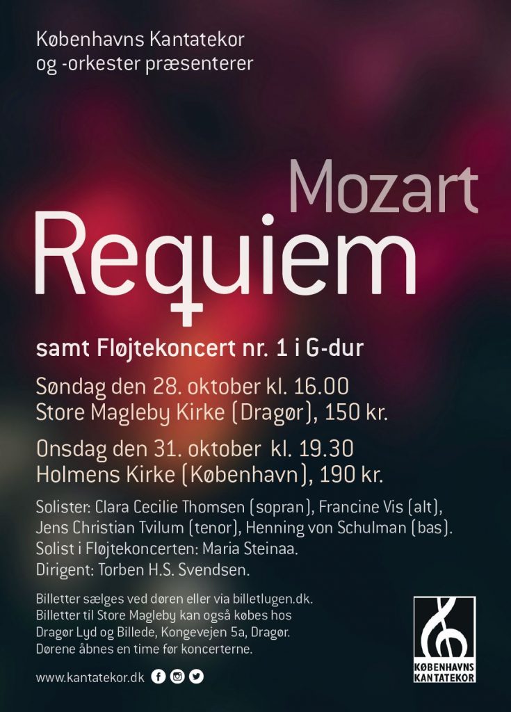 Mozart Requiem Københavns Kantatekor 2018