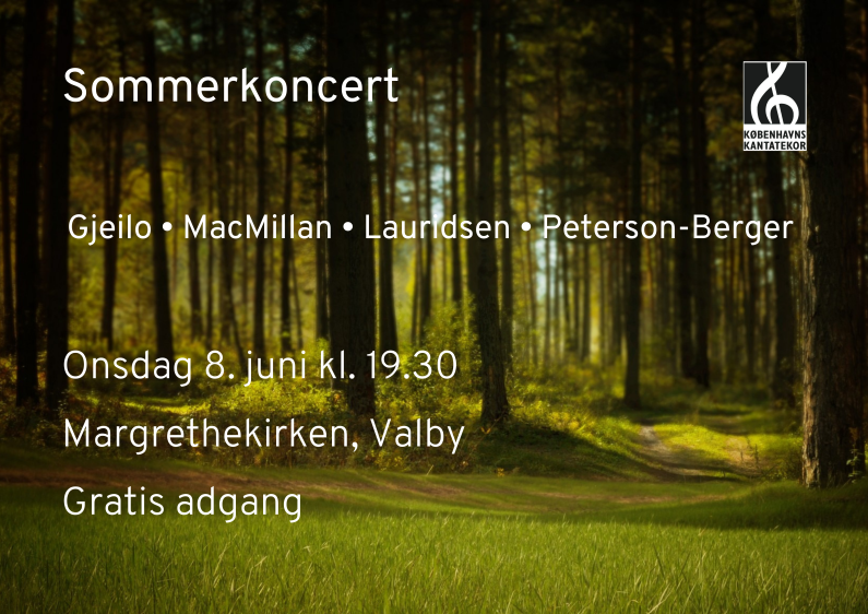 Sommerkoncert 2022 Københavns Kantatekor